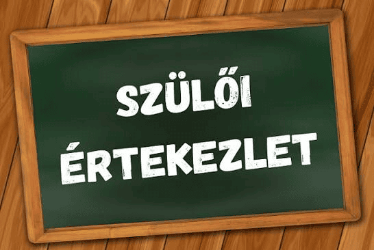 Tájékoztató szülői értekezletről