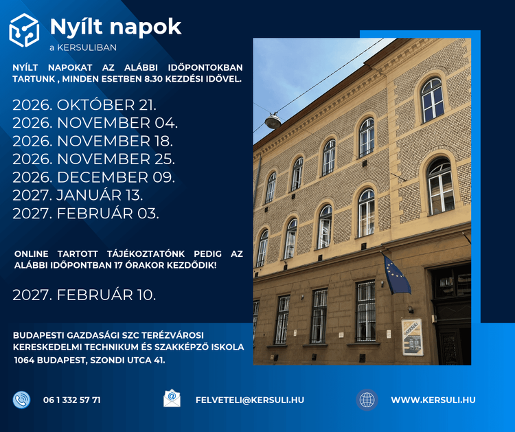 Nyílt napok a KERSULI-ban!